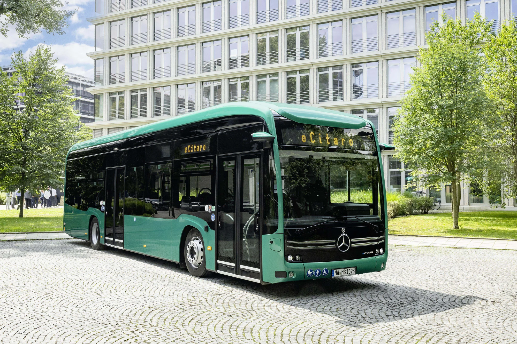 Mercedes-Benz eCitaro battery-electric city bus with the new NMC4 battery generation